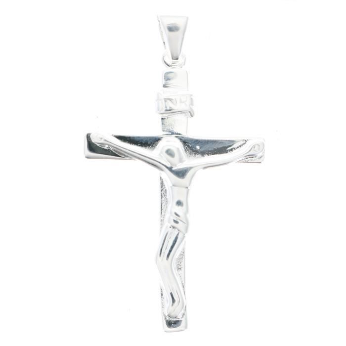 Lot Croix Et Chaîne En Argent - Fabriqué En France - Occasion