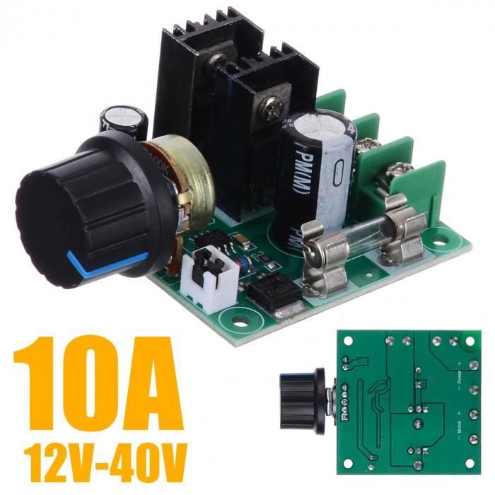 Régulateur Variateur de vitesse pwm 12V à 40V 400W 10A idéale pour moteur DC 