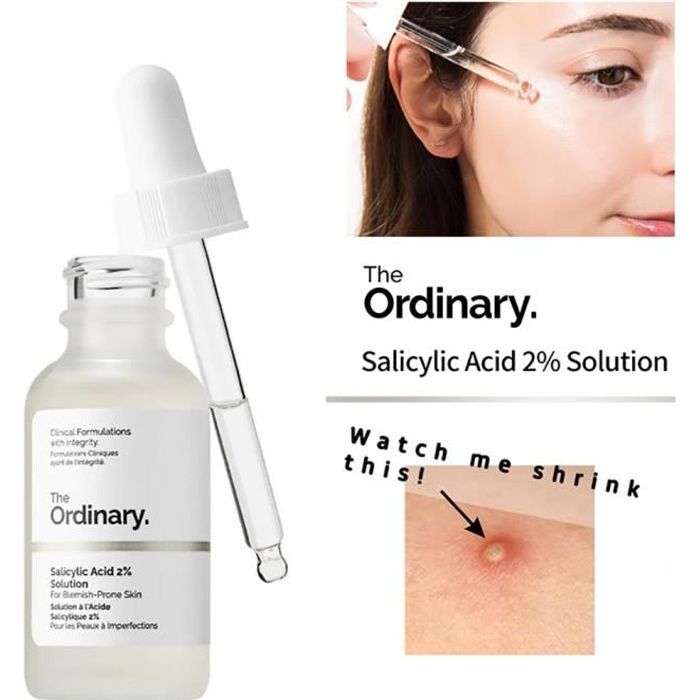 The Ordinary solution d'acide salicylique exfolie à 2% 30 ml ...
