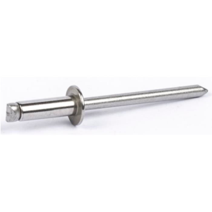 LOT DE 10 RIVETS AVEUGLES INOX A2 Ø 5 X 12 MM