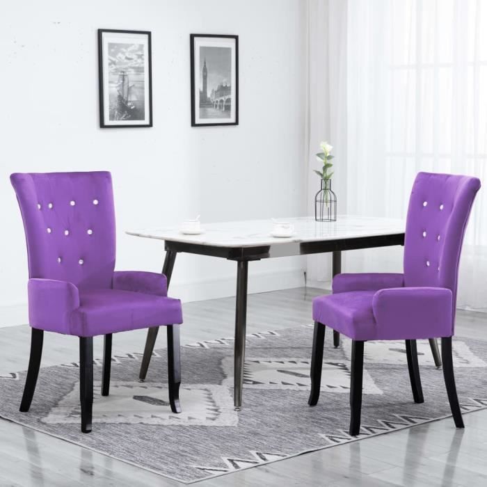 Fauteuil Haut de gamme - Fauteuil Relaxation Chaise de salon Violet ...
