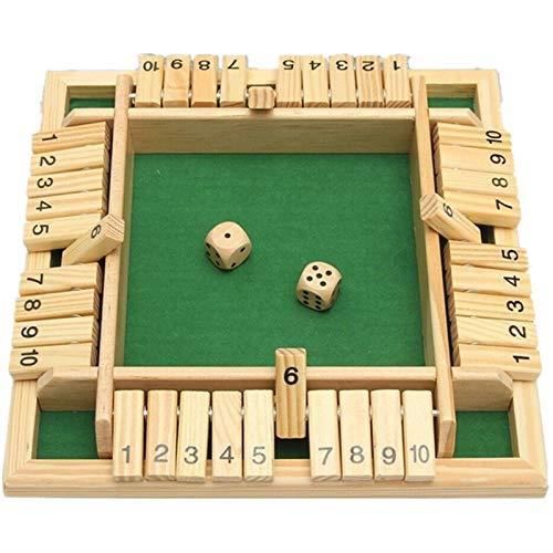 Plus Jamais Sans Moi Maud Ankaoua Shut The Box, Jeu De Plateau En Bois 4 Joueurs, Jeu De Société Dés, Jeu De Mathématiques Jeu De Table Pour Adultes Et Enfants Misterie Box