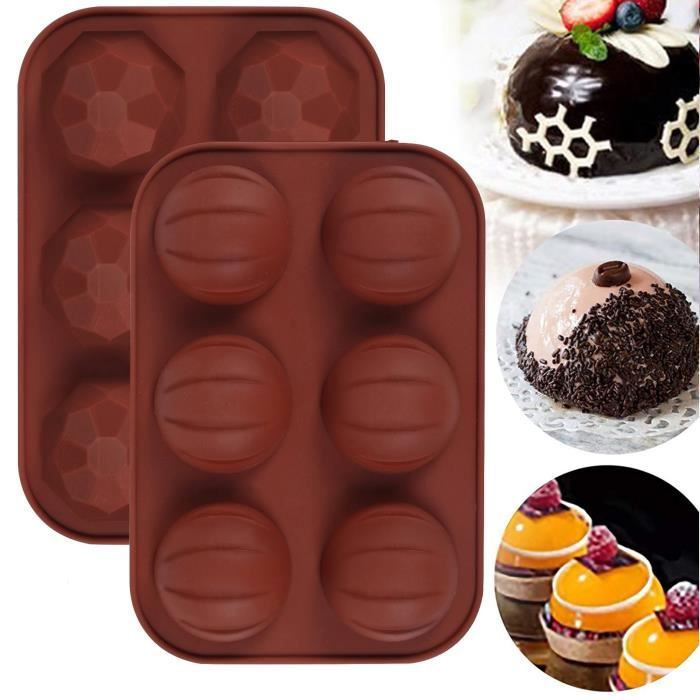 Moule A Gateau En Silicone Demi Sphere Muffin Moule A Bombe Au Chocolat Chaud Au Chocolat Mouler1026 Cdiscount Maison