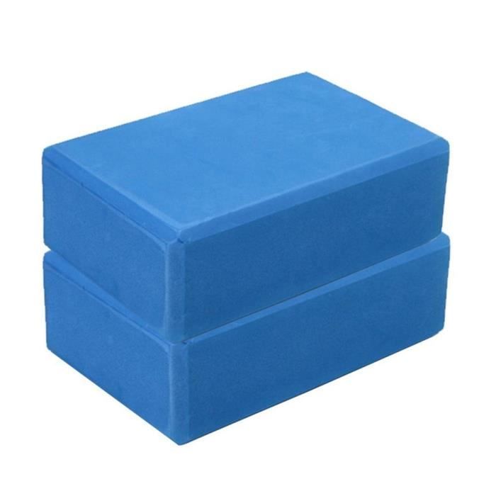 Set 10x Blocs Yoga Mousse Rigide Anti-Dérapant Relaxdays - 8x23x15 Cm Noir