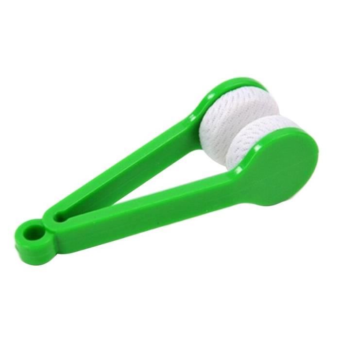 5 Pcs Mini Nettoyants Pour Lunettes - Chiffon Microfibre Et Brosse Douce - Couleur Aléatoire