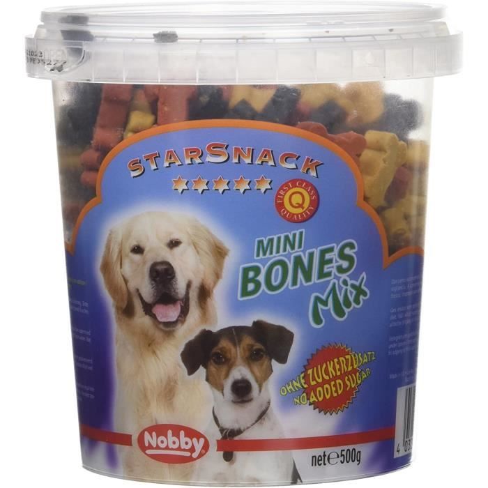 Nobby Starsnack Mini Bones Mix Friandise pour Chien 500 g 692002