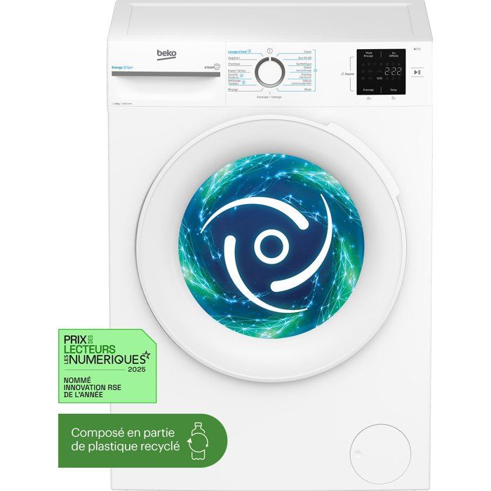 Lave-Linge Hublot BEKO LLFT310411 – 10 Kg, 1400 Tr/min, Classe A