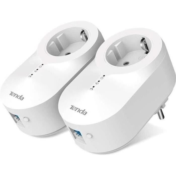 TP-Link TL-PA4015P KIT(FR) Prise CPL 600Mbps HomePlug AV2 Avec Prise Intégrée - Plug And Play