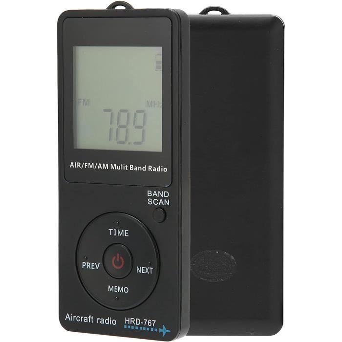 Radio Portable AM/FM Numérique Hakeeta - Mini Avec écran LCD, écouteurs, Haut-parleur Et Arrêt Programmé - Parfaite Randonnée, Balade