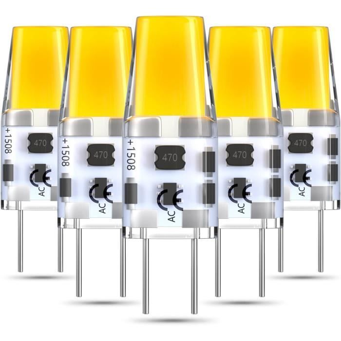 Lot 5 Ampoules Pilot 1,6W 6,3V - Pour Tableau De Bord Et éclairage DC