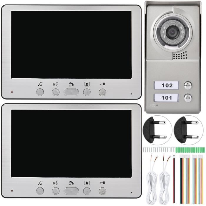 Visiophone Vidéo Avec Caméra HD Et Moniteur 7 Pouces - Modèle IP1383V