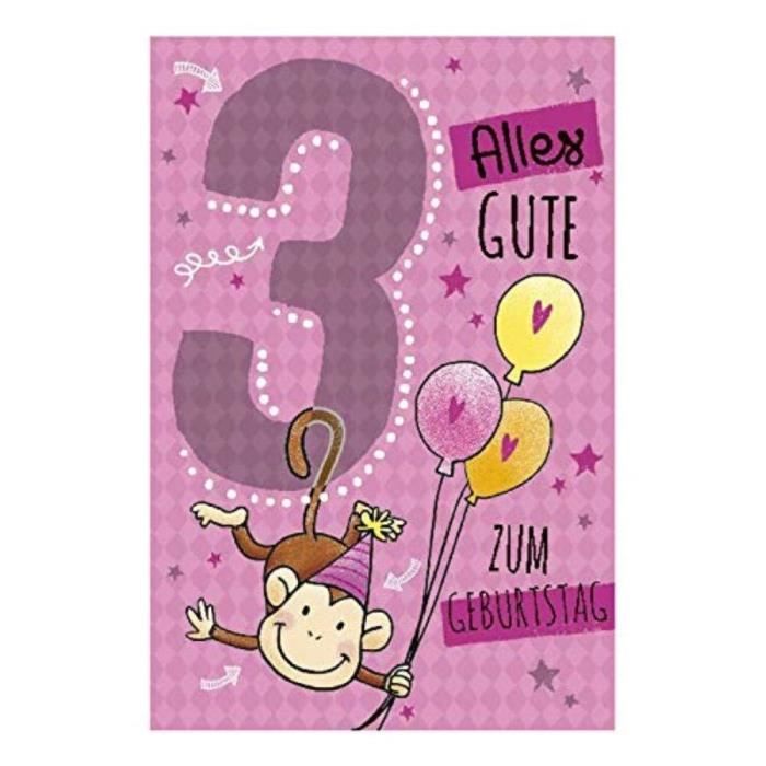 Depesche Carte D Anniversaire 3 Ans Rose Multicolore 5698 006 Achat Vente Ruban Adhesif Carte D Anniversaire 3 Ans Rose Multicolore Cdiscount