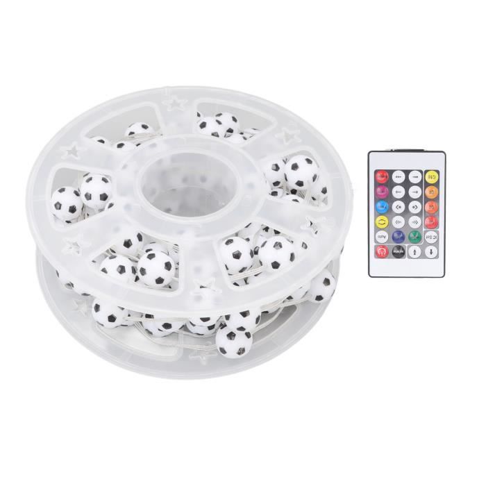 Guirlande Lumineuse LED Football 3 Mètres - 20 Ampoules étanches, Alimentation USB - Pour Intérieur/extérieur, Fêtes, Jardin