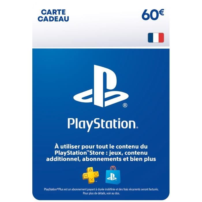 Carte cadeau numérique de 60€ à utiliser sur le PlayStation Store - vue 3