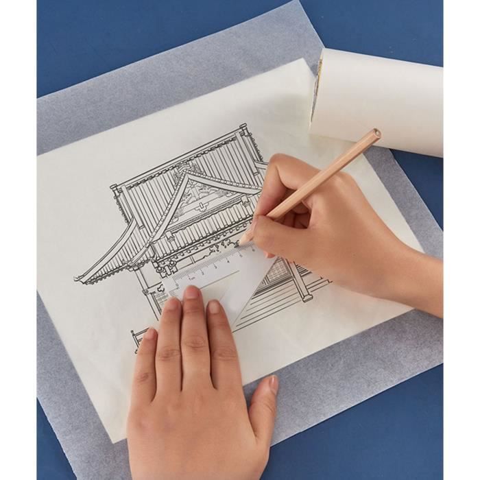 Papier calque blanc FDIT - Rouleau de 18 pouces - Bonne absorption d ...