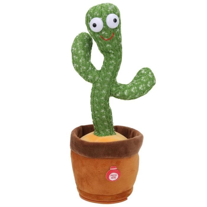 Universal - Jouet cactus chantant et dansant, jouet en peluche
