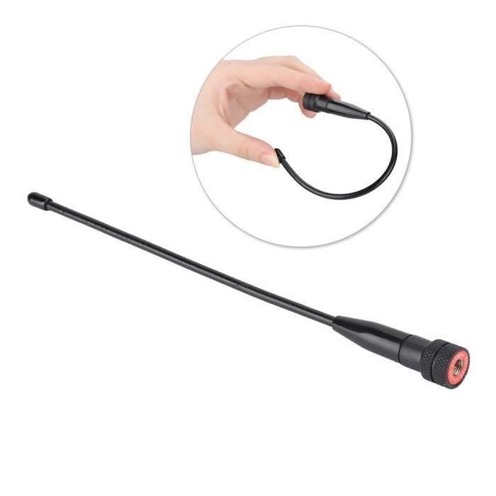 Antenne 669C SMA-Mâle Portable Pour Talkie-walkie - Compatible VX-1R, VX-3R, UV-3R | Portée Jusqu'à 3 Km | Double Bande VHF/UHF