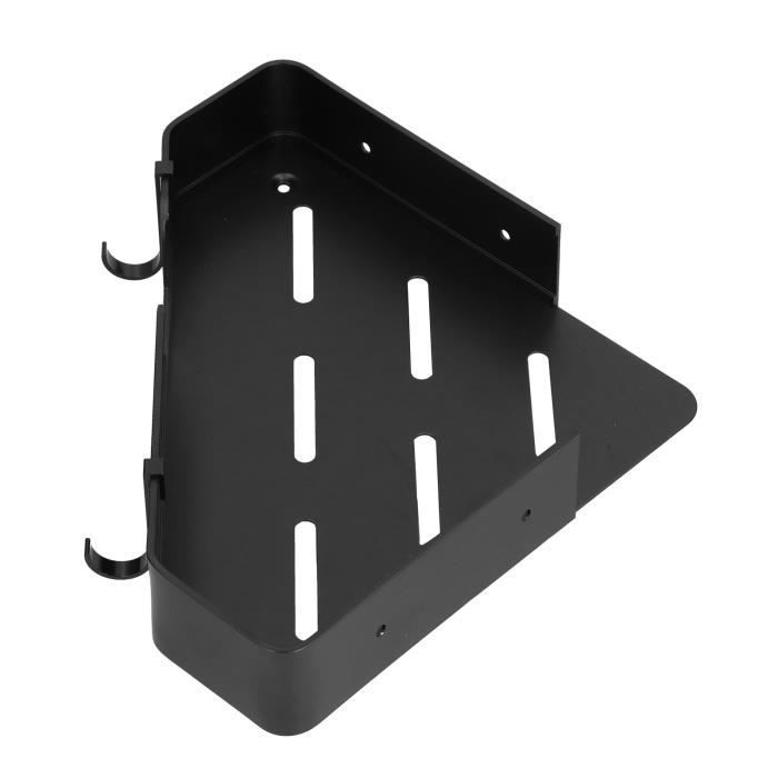 Étagère D’Angle Salle De Bain Triangle Doré Brossé – Adhésif Ou Vis, Aluminium Antirouille
