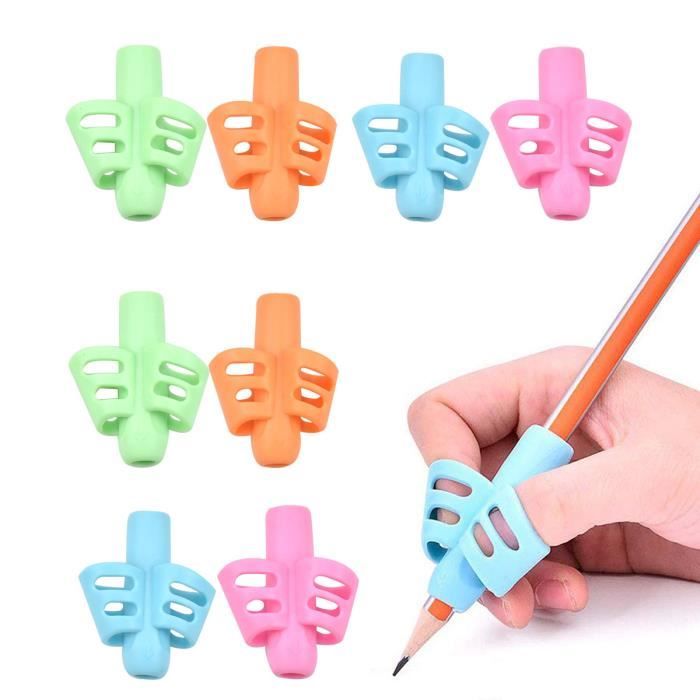 8 Pièces Guide Doigts Ecriture Enfant, Guide Doigt Enfant Stylo Ergonomique  Enfant Droitier Gaucher Grips pour Crayon [273] - Cdiscount Bricolage