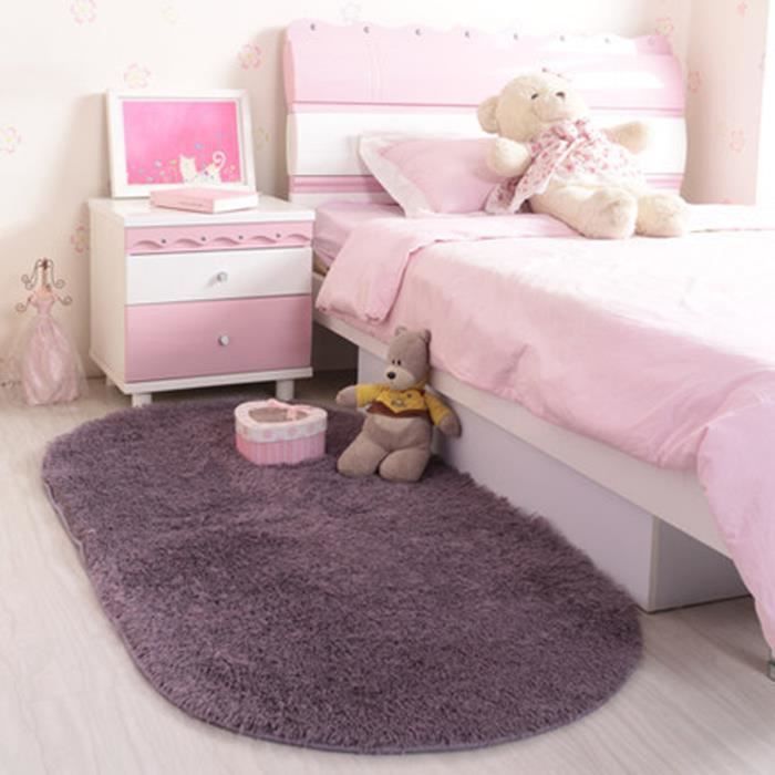 Tapis Salon Carpet Tapis Chambre Enfant Devant Lit Ovale Tapis Shaggy Yoga Moquette Anti Derapage Absorbant Velours 80 160cm Gris Cdiscount Maison