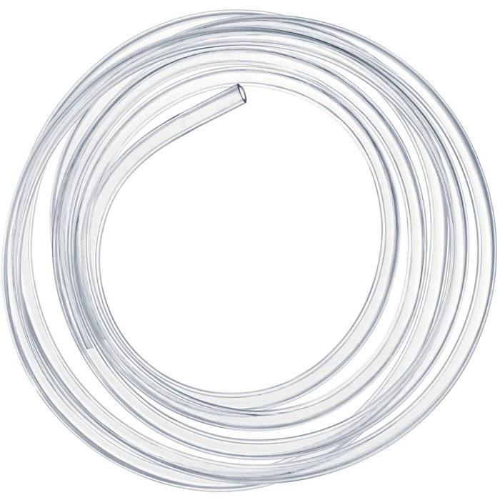 Kesote Tuyau PVC Souple Transparent 3 Mètres, 10 × 12mm Tube Flexible de Pression