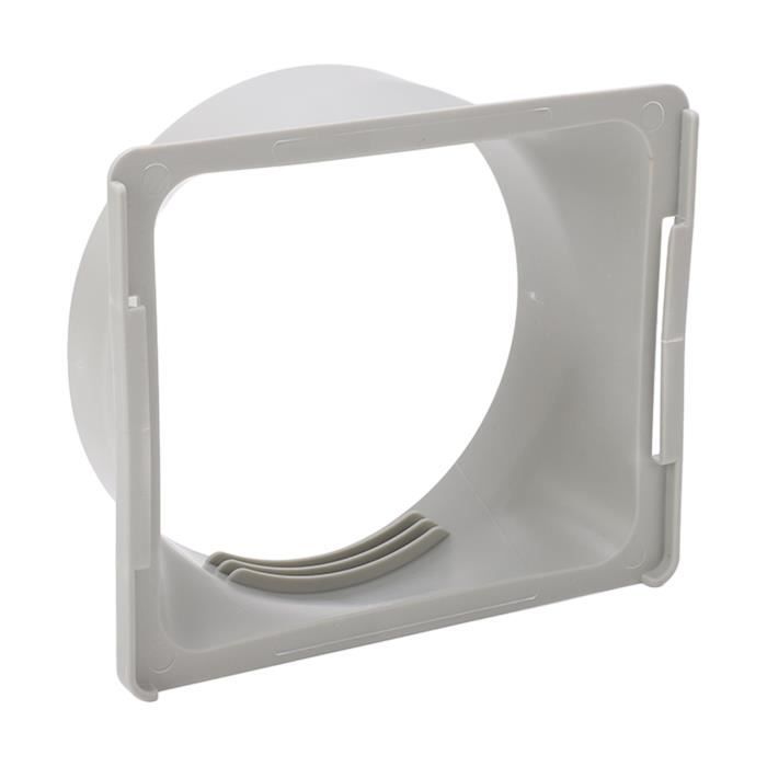 Tissting Coupleur Tuyau Échappement Climatiseur Portable ABS - Adaptateur Carré à Rond 150mm Universel