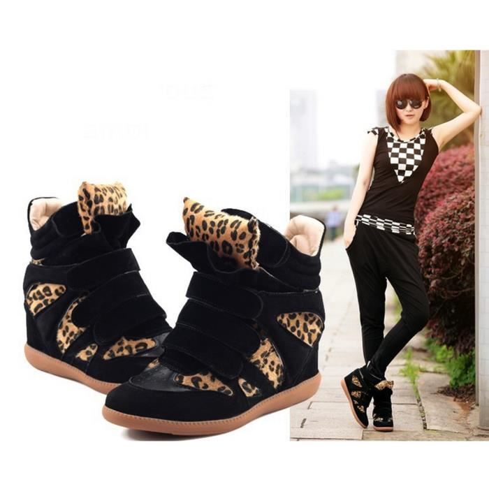 basket compensée leopard