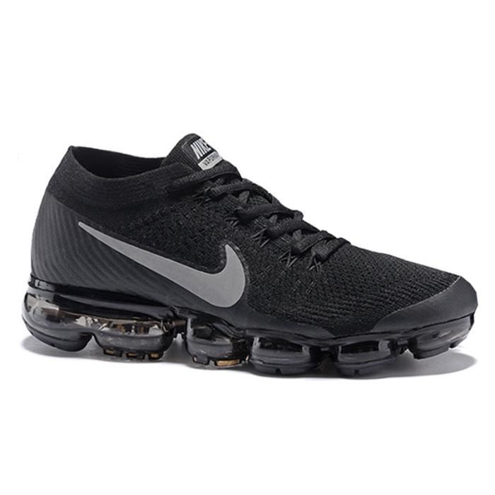 NIKE FLYKNIT AIR VAPORMAX BASKETS Noir Blanc Noir Blanc - Cdiscount  Chaussures