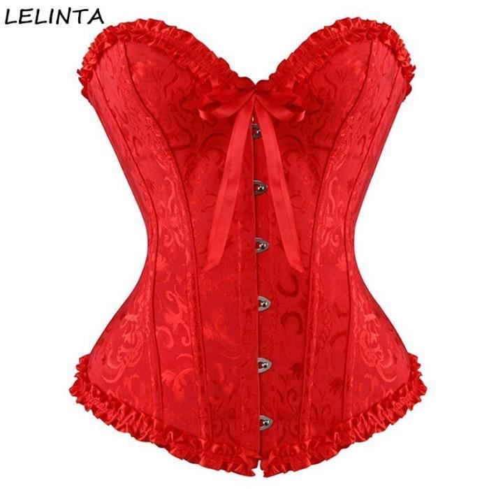 corset femme rouge
