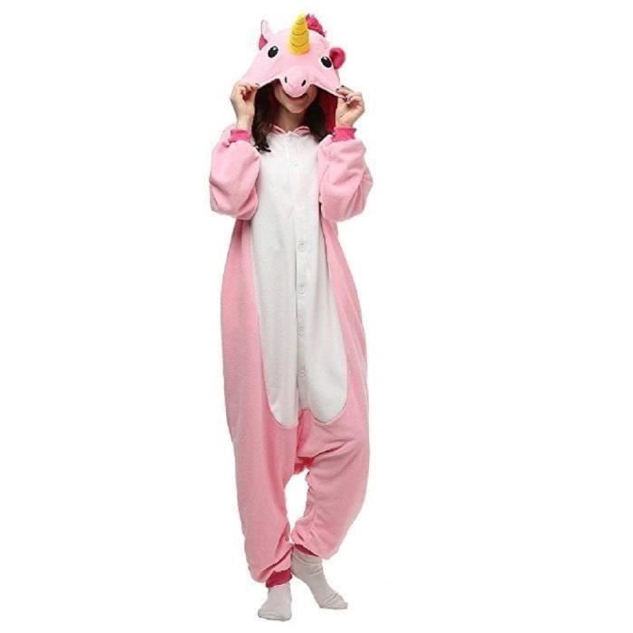 Pyjama Licorne Funmoon Unicorn Pyjama Adulte Enfant Unisexe Cosplay Rose Interieur Cdiscount Jeux Jouets