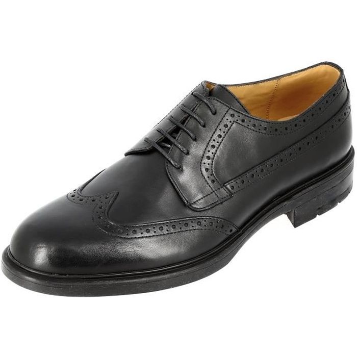 Derby Homme en cuir Noir Marque Mod le L g ret et Confort