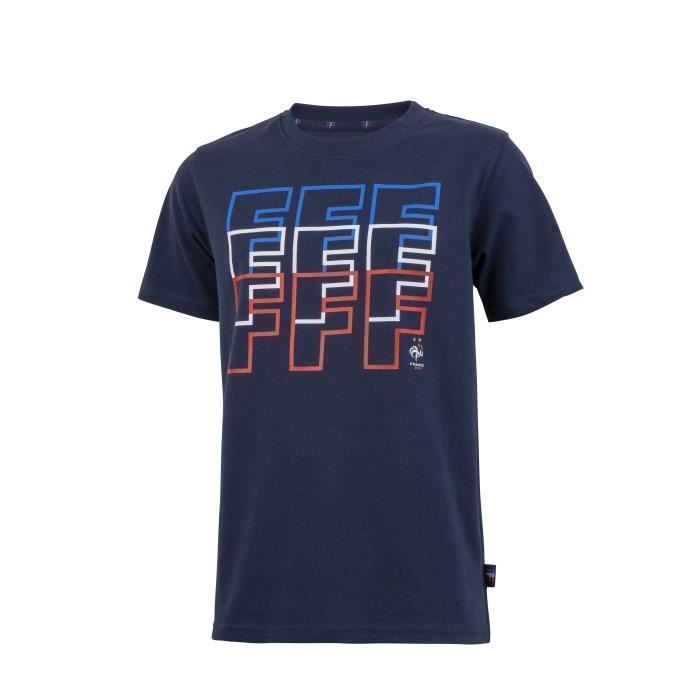 T-shirt enfant - France FFF - Bleu marine - 6 ans - Manches courtes - 100% coton T-shirt enfant - France FFF - Bleu marine - 6 ans - Manches courtes - 100% coton