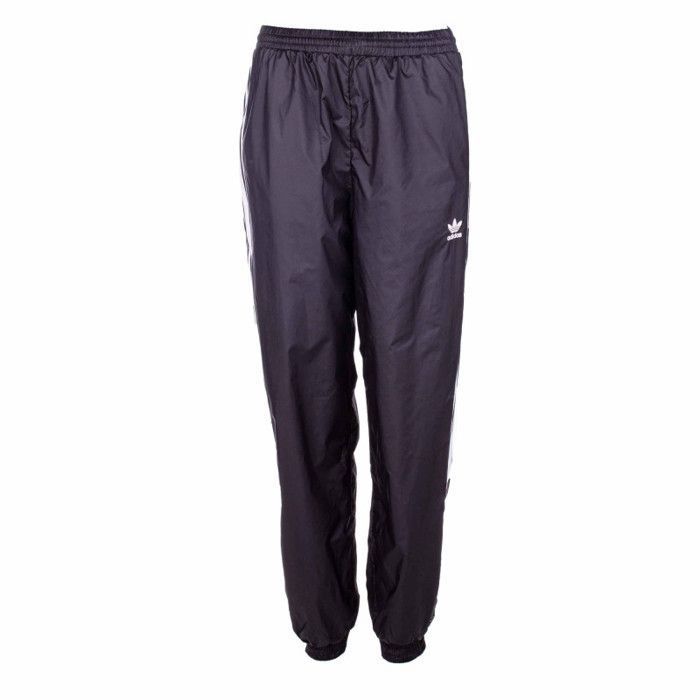 Jogging Femme Adidas Track - Noir - Coupe Ample - Taille élastique - Poches zippées