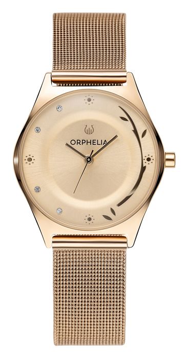 ORPHELIA - Montre Femmes - Quartz - Analogique - Bracelet en Acier inoxydable - Doré - OR15700