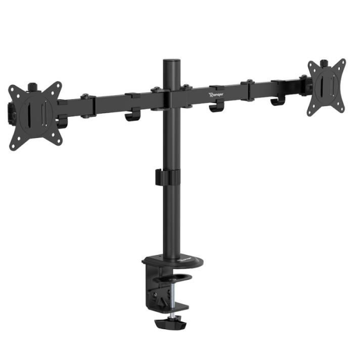 Ranqer Support pour écran double, Support deux moniteurs PC, set-up ...