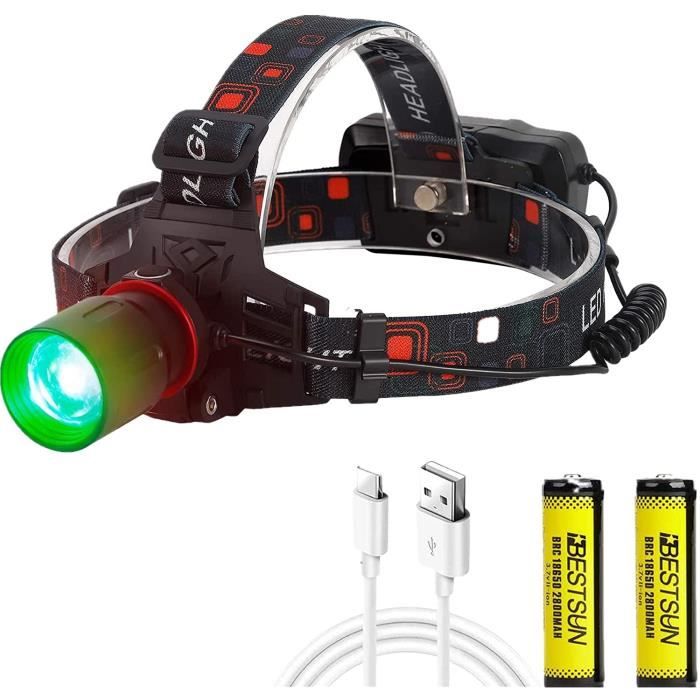 DEL Lampe Frontale Lampe au Chapeau Lumière Zoom lumineuse pour cyclisme randonnée pêche sport