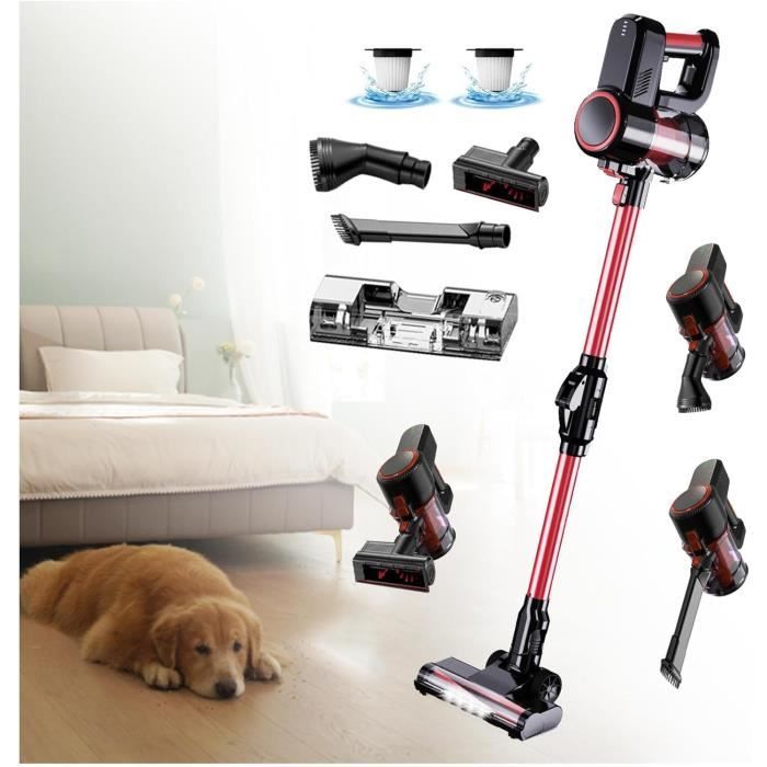 Aspirateur Balai sans Fil, Aspirateur Puissant, Léger & Rechargeable, Aspirateur sans Fil Vertical Portable pour Tapis, Poils d'animaux - Électroménager Aspirateur Balai sans Fil, Aspirateur Puissant, Léger & Rechargeable, Aspirateur sans Fil Vertical Portable pour Tapis, Poils d'animaux - Électroménager