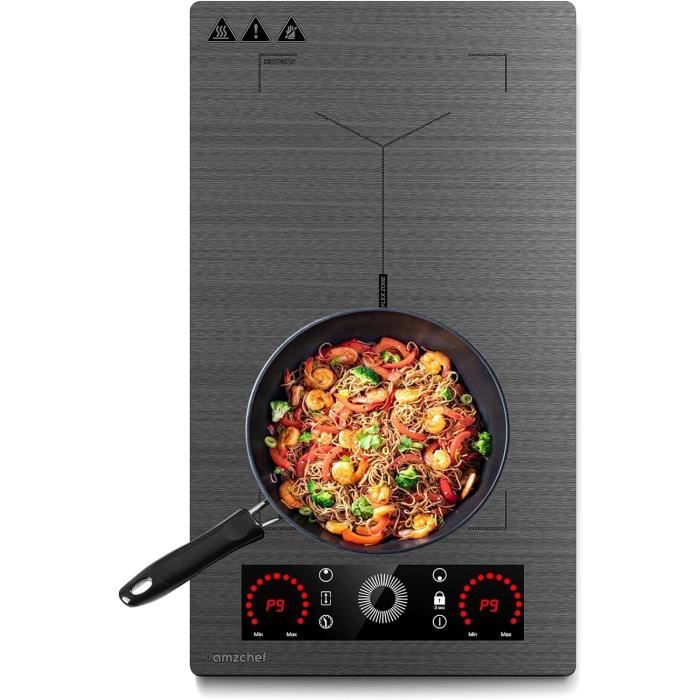 Table De Cuisson Induction Double Jouet – Lumières Et Sons Réalistes, Accessoire Cuisine Miniature Pour Enfants – Piles AAA
