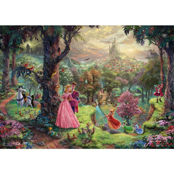 Puzzle 1000 pièces - SCHMIDT SPIELE - Thomas Kinkade Studios - Disney La belle au bois dormant - 1000 pcs