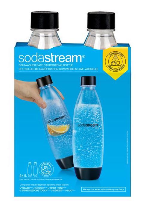 Pack 2 Bouteilles SODASTREAM - Modèle Lave-vaisselle 1L - Compatible  Lave-vaisselle - Bleu - Cdiscount Electroménager