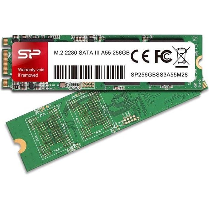 SSD M.2 2280, 256 Go, Value Series 3D TLC NAND, SLC Cache - Max 560/530 Mb/s, Silicon Power