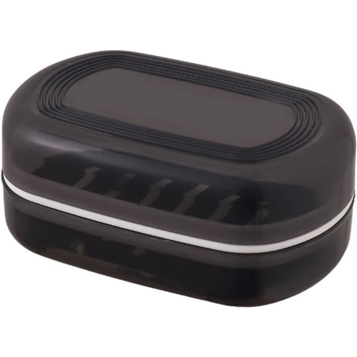 2 Boîtes à Savon De Voyage Avec Couvercle - Étanchéité TPR - Gris Et Bleu - Pour Douche, Randonnée