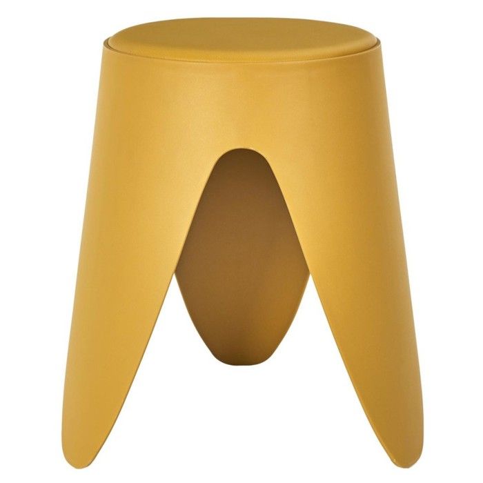 Tabouret EVE jaune moutarde
