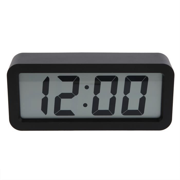 Horloge Numérique Avec Thermomètre Et Hygromètre - Écran LCD, Support Et Trou De Suspension, Réveil, Pour Salle De Bain, Cuisine