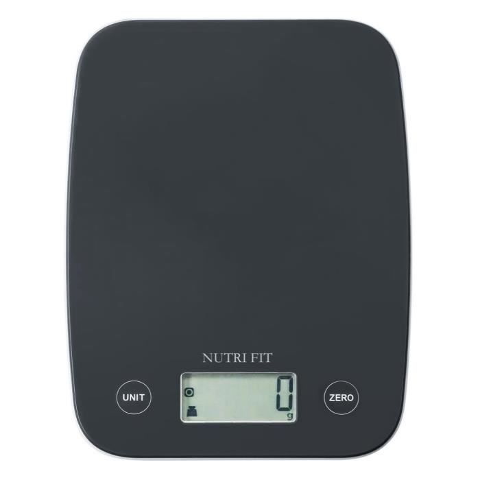 HENDI Balance De Cuisine Numérique Précise 15 Kg - Acier Inoxydable, Écran LED, Tare Et Arrêt Auto, Idéale Pour Cuisine Pro Et Maison