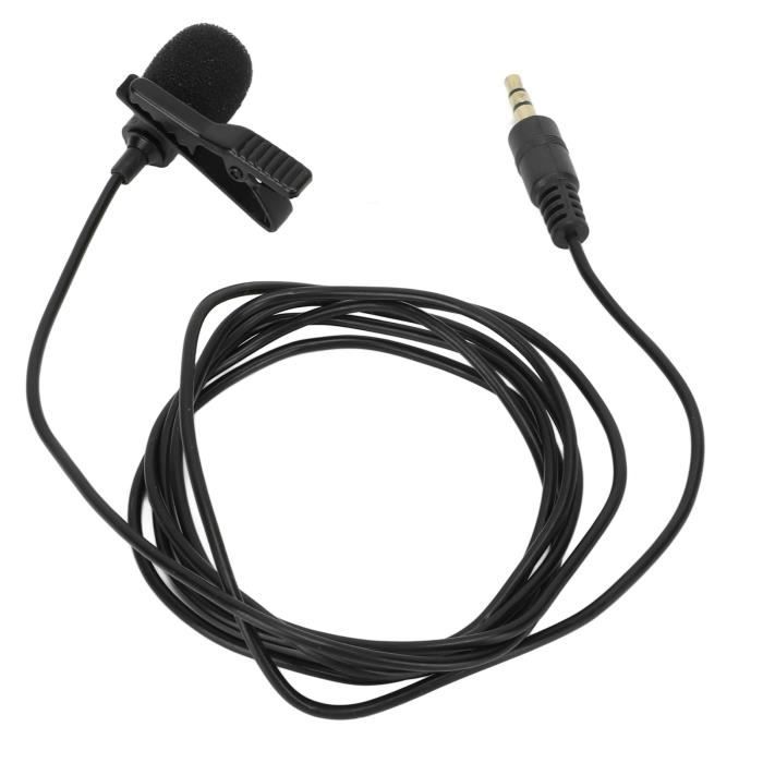 Micro Cravate Fantôme 48V XLR - Réduction De Bruit, Alliage Aluminium, Pour Interviews Et Enregistrement