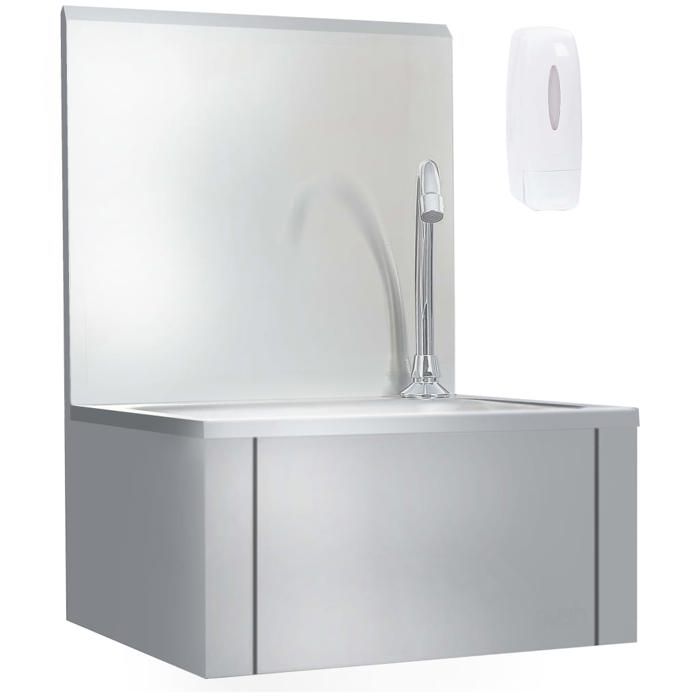 vidaXL Lavabo Inox - vue 2