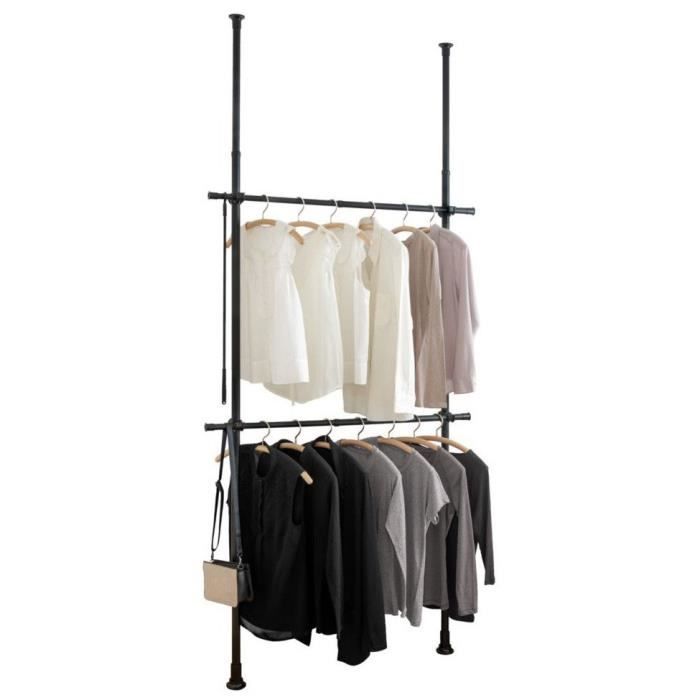 Armoire télescopique HERKULES BASIC couleur noir WENKO Armoire télescopique HERKULES BASIC couleur noir WENKO