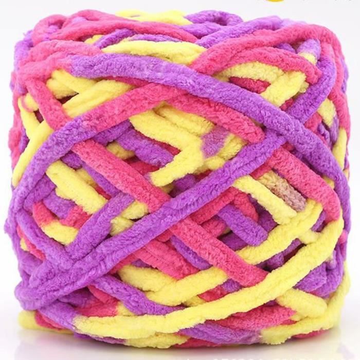 Fil Chenille Extra Doux Et épais - Idéal Pour Tricot Et Crochet Débutant | Laine épaisse Pour Couvertures, écharpes, Tapis