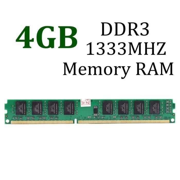 Banco DDR3 2GB 1333MHz PC3-10600 – RAM Desktop 240 Pin, 1,5V Non-ECC